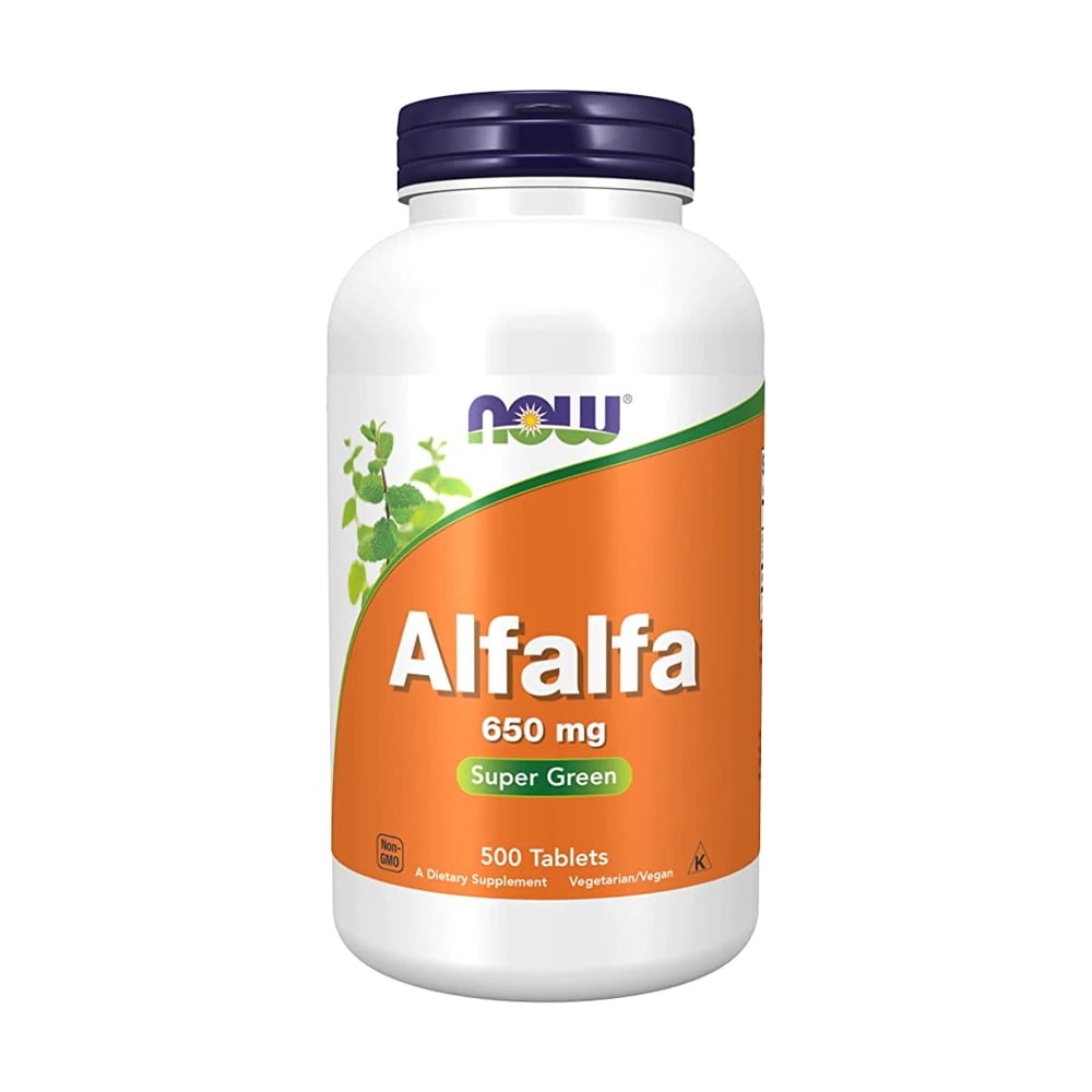 Люцерна NOW Foods Alfalfa 650 мг, 500 таблеток