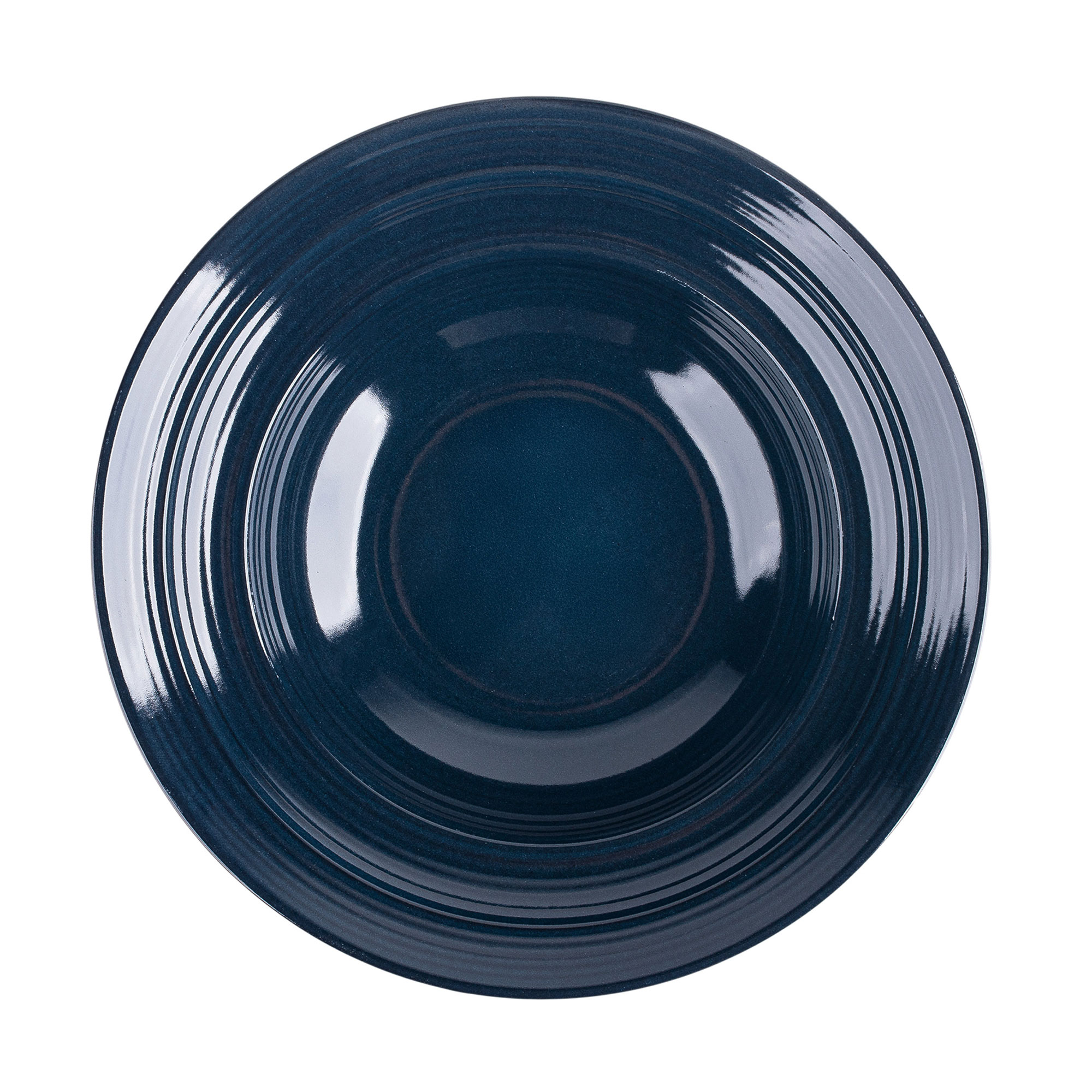 Тарілка глибока Krauff Lucerne Black &amp; Blue кругла, 21.2 см (24-320-005)